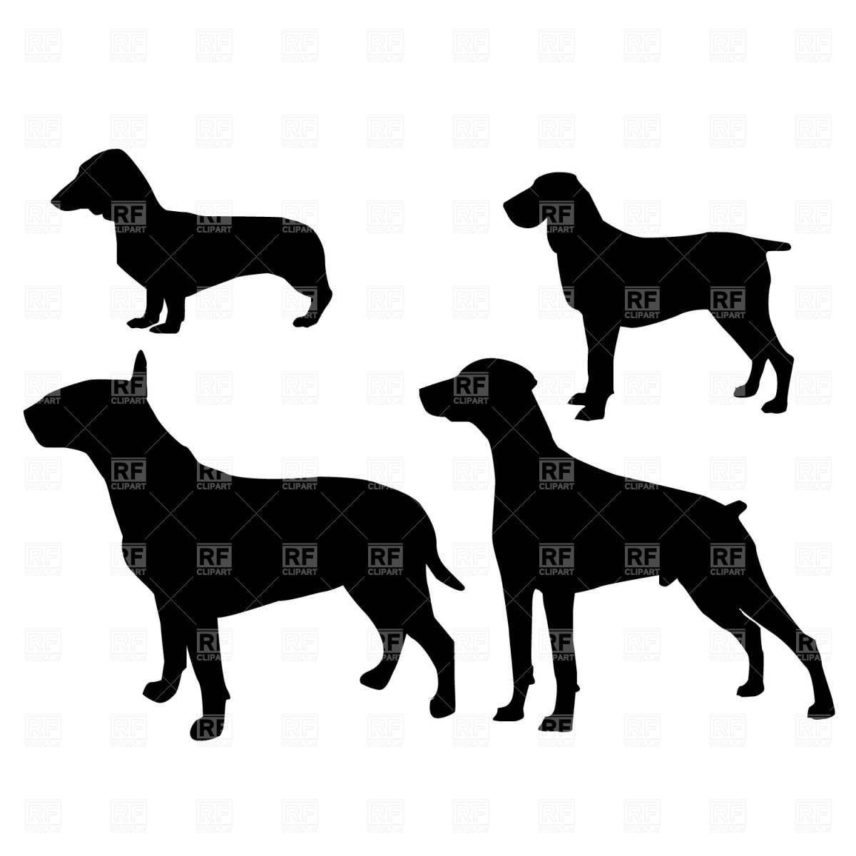 Terrier Dog Silhouette Clip Art
