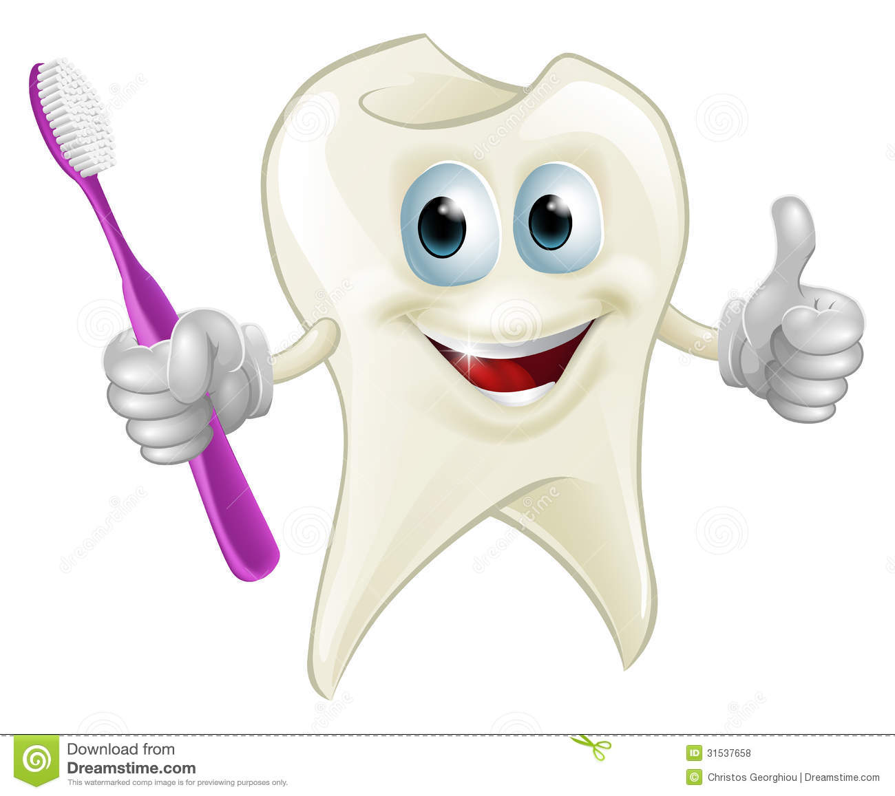 Tooth Man Holding A Toothbrush Royalty Free Stock Photos   Image