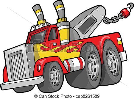 Tow Truck Vector Illustration   Csp8261589