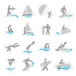     At River Water Stick Figure Pictogram Icon Stock Vector   Clipart Me