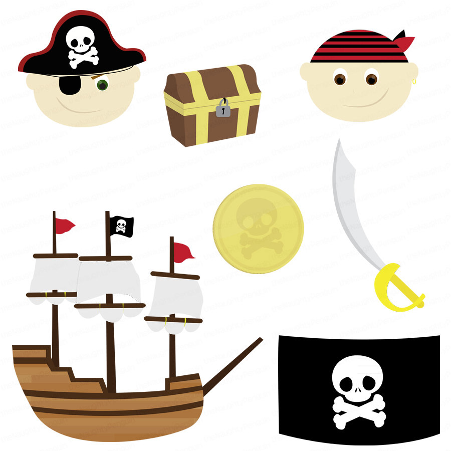 Barbary Pirate Ship Clipart