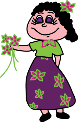 Beautiful Flower Lady Clipart   Royalty Free Public Domain Clipart