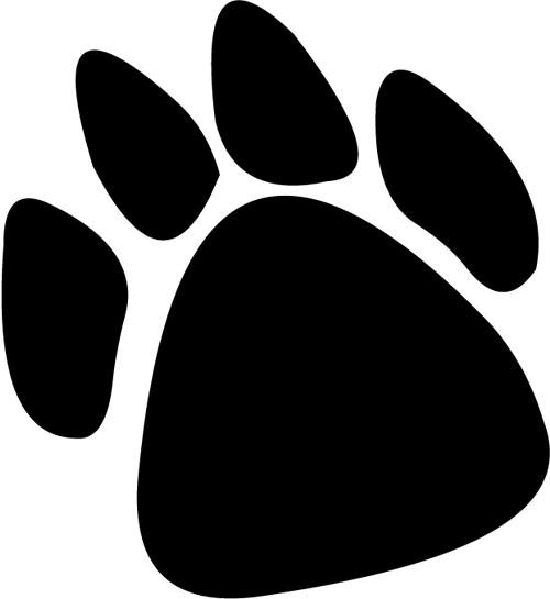 Black Panther Paw Print   Clipart Best