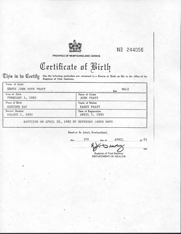 Blank Birth Certificates