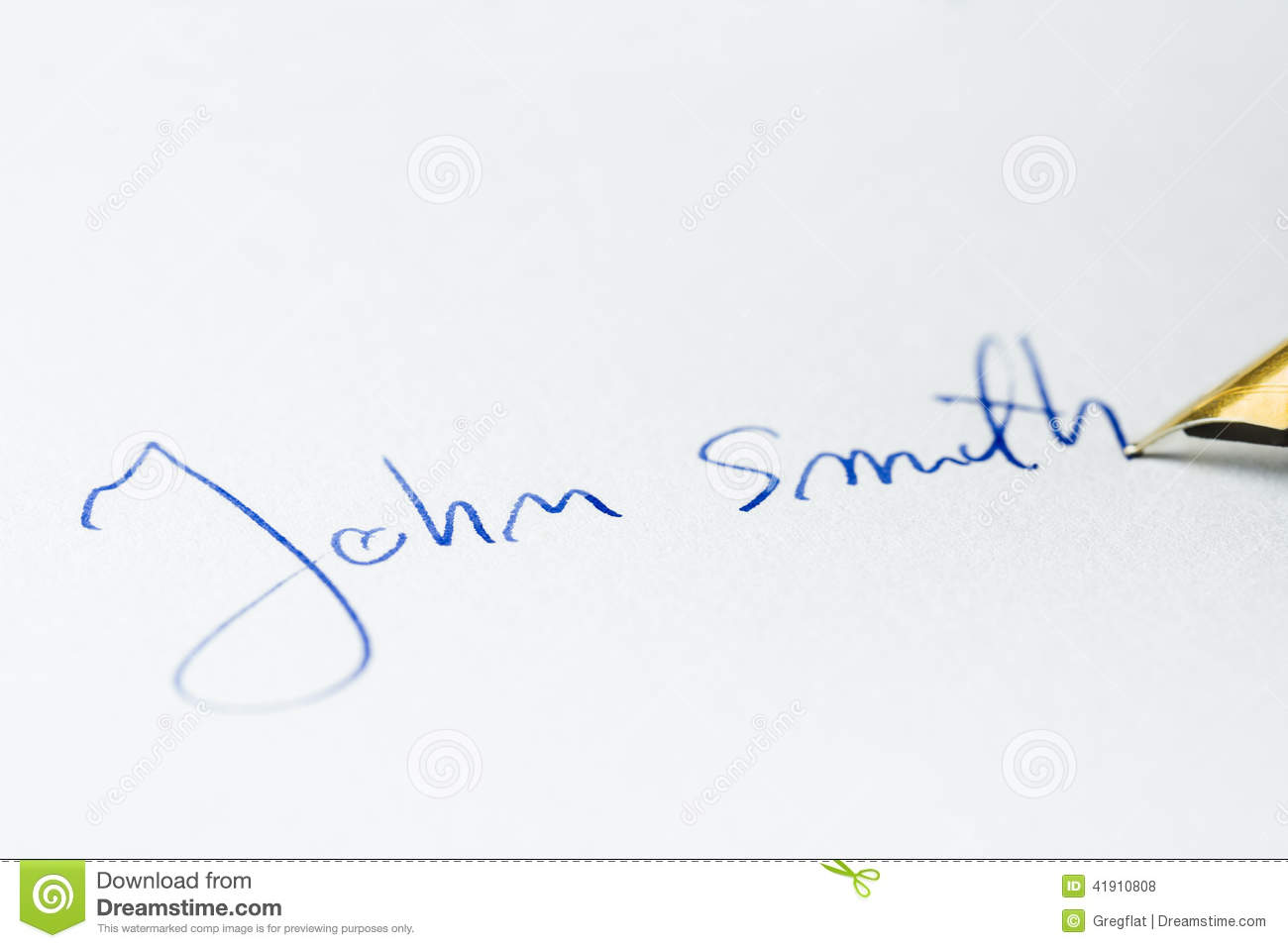 Conceptual Image Containing A Signature Made With A Pen   John Smith