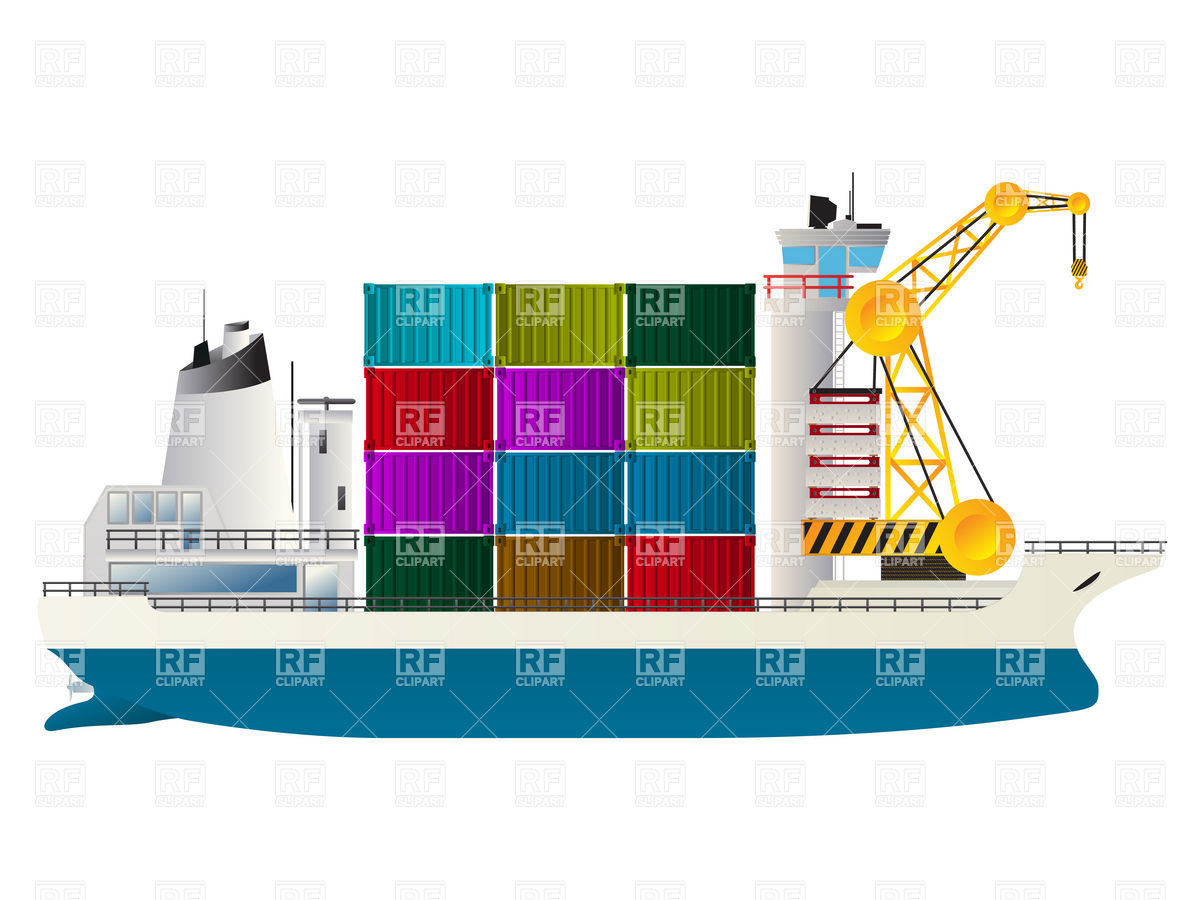 Container Ship Freighter 6434 Transportation Download Royalty Free