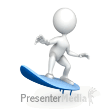Figure Surfing Powerpoint Animation