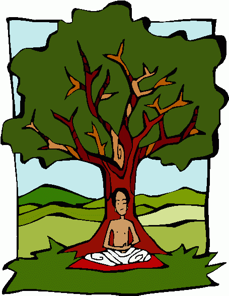 Gautama Under Bodhi Tree Clipart   Gautama Under Bodhi Tree Clip Art