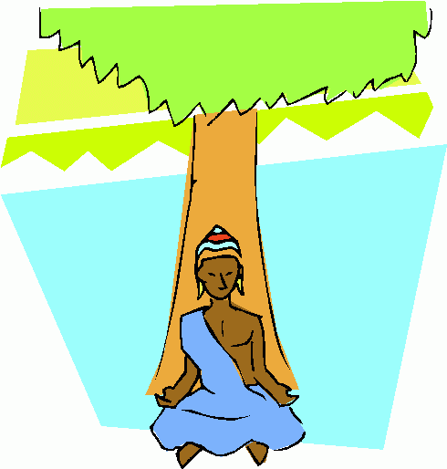 Gautama Under Tree Clipart   Gautama Under Tree Clip Art