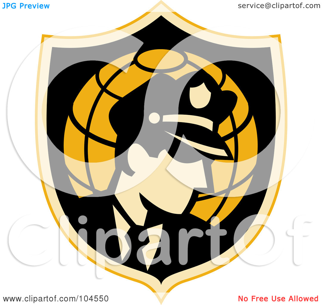 Royalty Free  Rf  Clipart Illustration Of A Security Guard Badge Logo