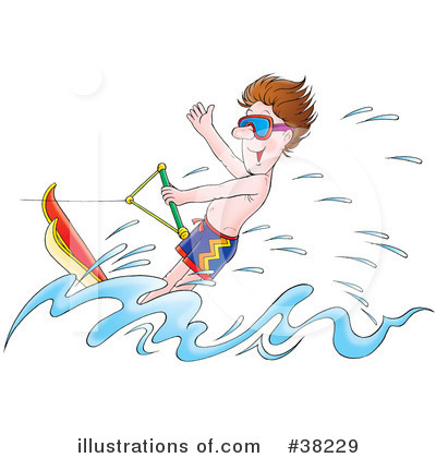 Skis Clipart  Rf  Water Skiing Clipart