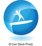 Surfer Icon   Surfer Icon Button Symbol Isolated On A