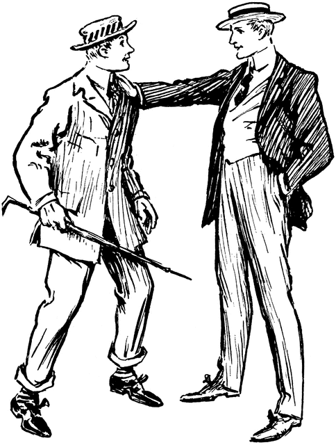 Two Men Talking   Clipart Etc