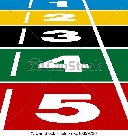 Vectors Of Race Track   Perspective Vector Of Start Or Finish Position