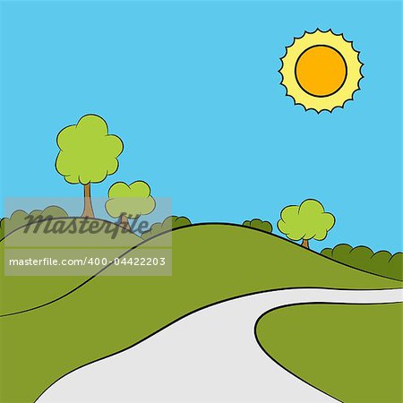 An Image Of An Outdoor Park Sidewalk Trail  Stock Photo   Royalty Free    