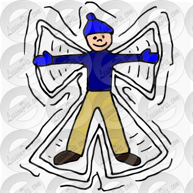 Angel Picture For Classroom   Therapy Use   Great Snow Angel Clipart