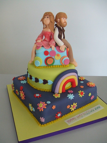 Cake   Hippie Birthday     Flickr   Photo Sharing