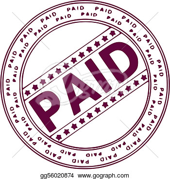 Clip Art   Ink Stamp Paid  Stock Illustration Gg56020874