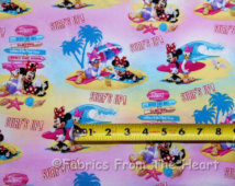 Disney Minnie Mouse Daisy On The Be Ach Surf S Up By Yards Spring