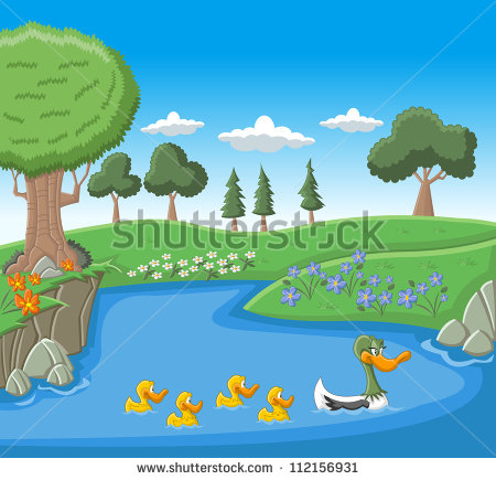 Duck Pond Stock Photos Illustrations And Vector Art