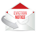 Eviction Notice Mail Or Email Illustration   Clipart Graphic