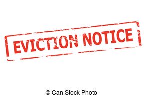 Eviction Notice   Rubber Stamp With Text Eviction Notice