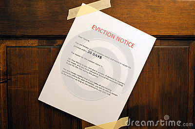Eviction Notice Stock Photo   Image  38963282