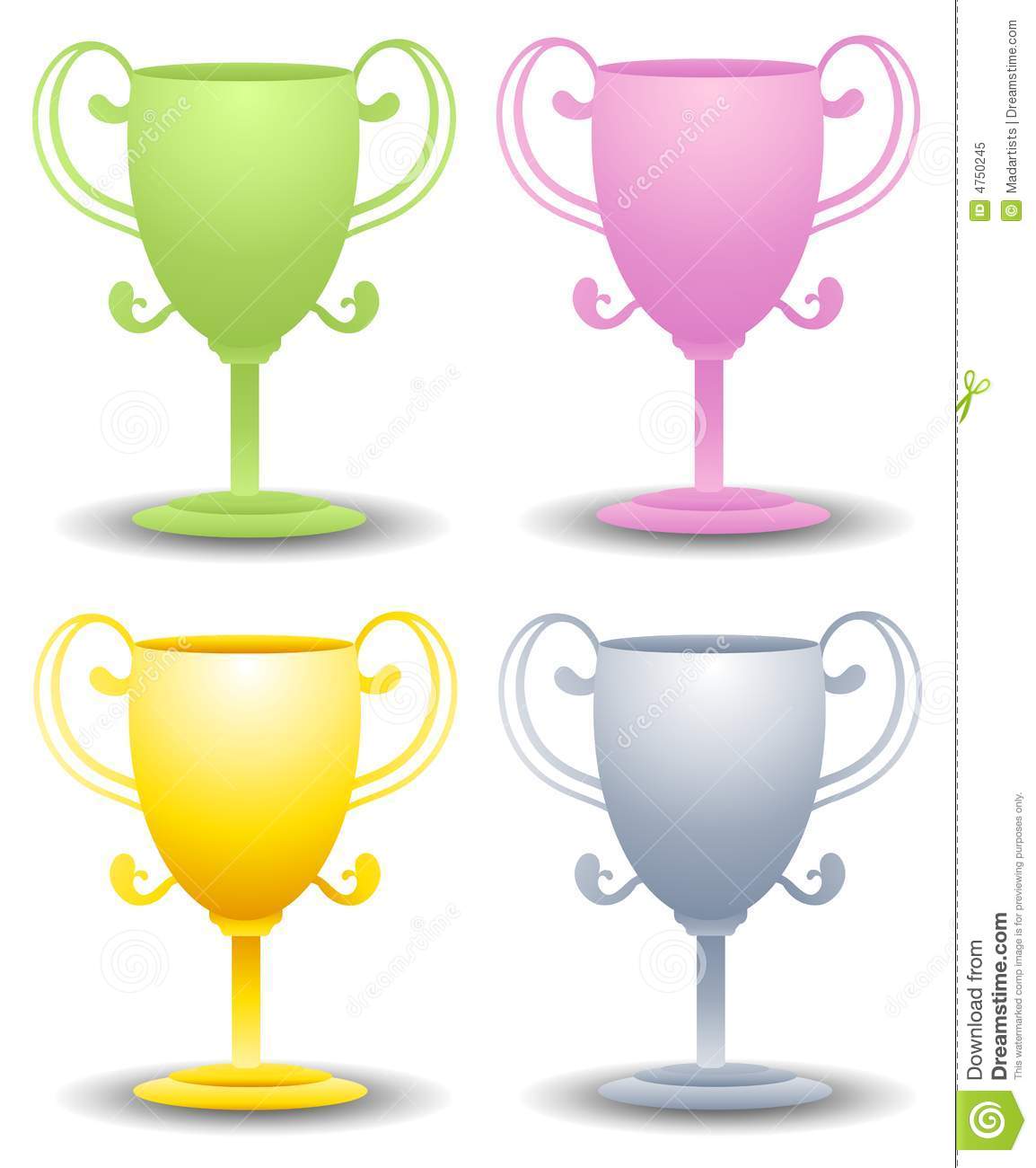 Featuring Your Choice Of 4 Trophies In Green Pink Gold And Silver
