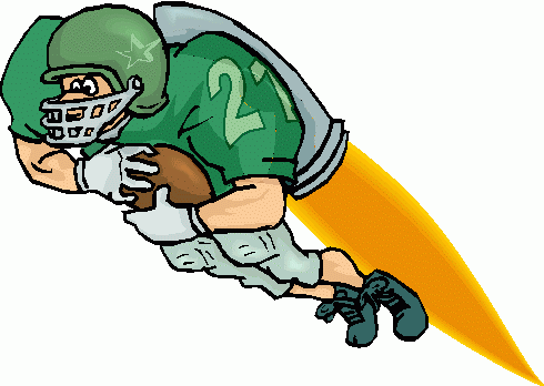 Football Player Flying Clipart   Football Player Flying Clip Art