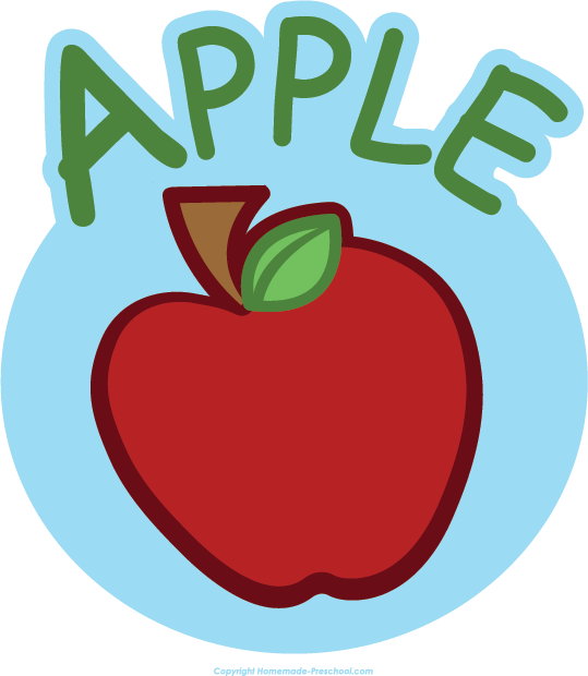 Home Free Clipart Apple Clipart Apple Circle