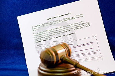 Legal Eviction Notice And Gavel Royalty Free Stock Images   Image