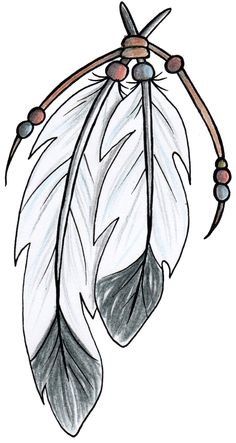 Native American Style Feathers Tattoo Design Tattoo Ideas Native    