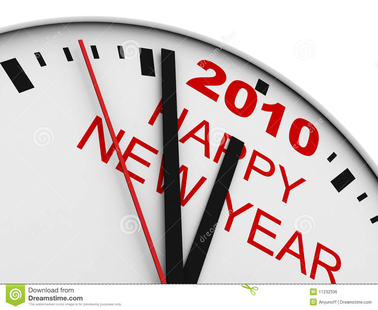 New Year S Clock Royalty Free Stock Image   Image  11232336