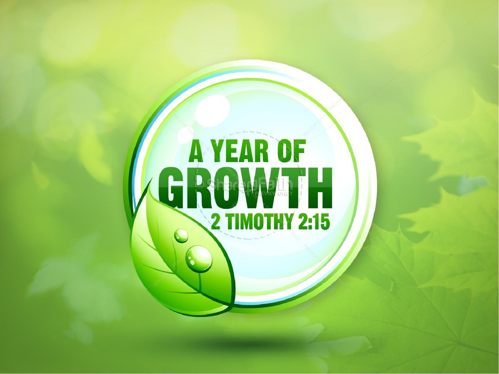 New Year Spiritual Growth Powerpoint   Church New Year Presentations