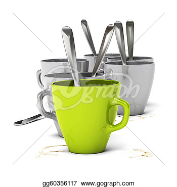 On The Table Concept Of Morning Meeting   Clipart Drawing Gg60356117