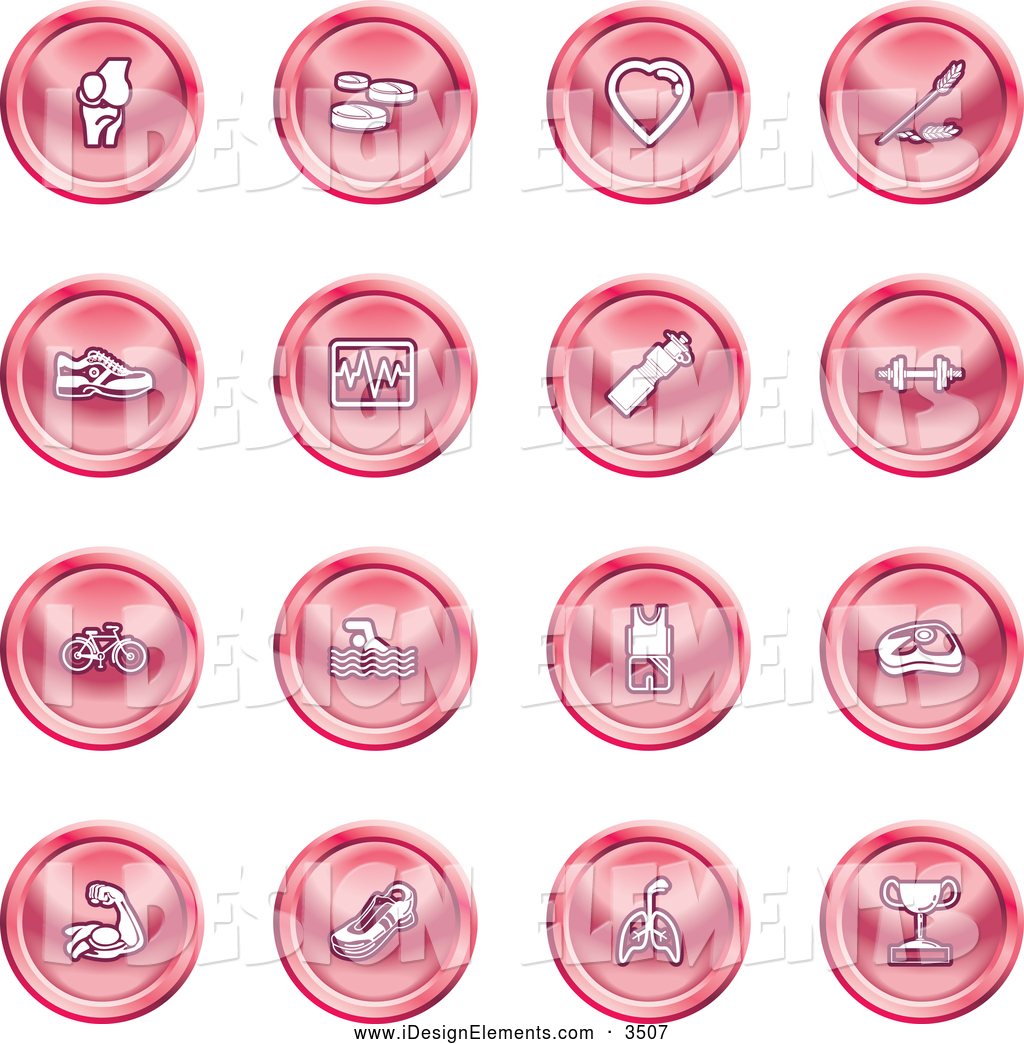 Pink Dumbbells Clipart Royalty Free Website Design Elements Clip Art