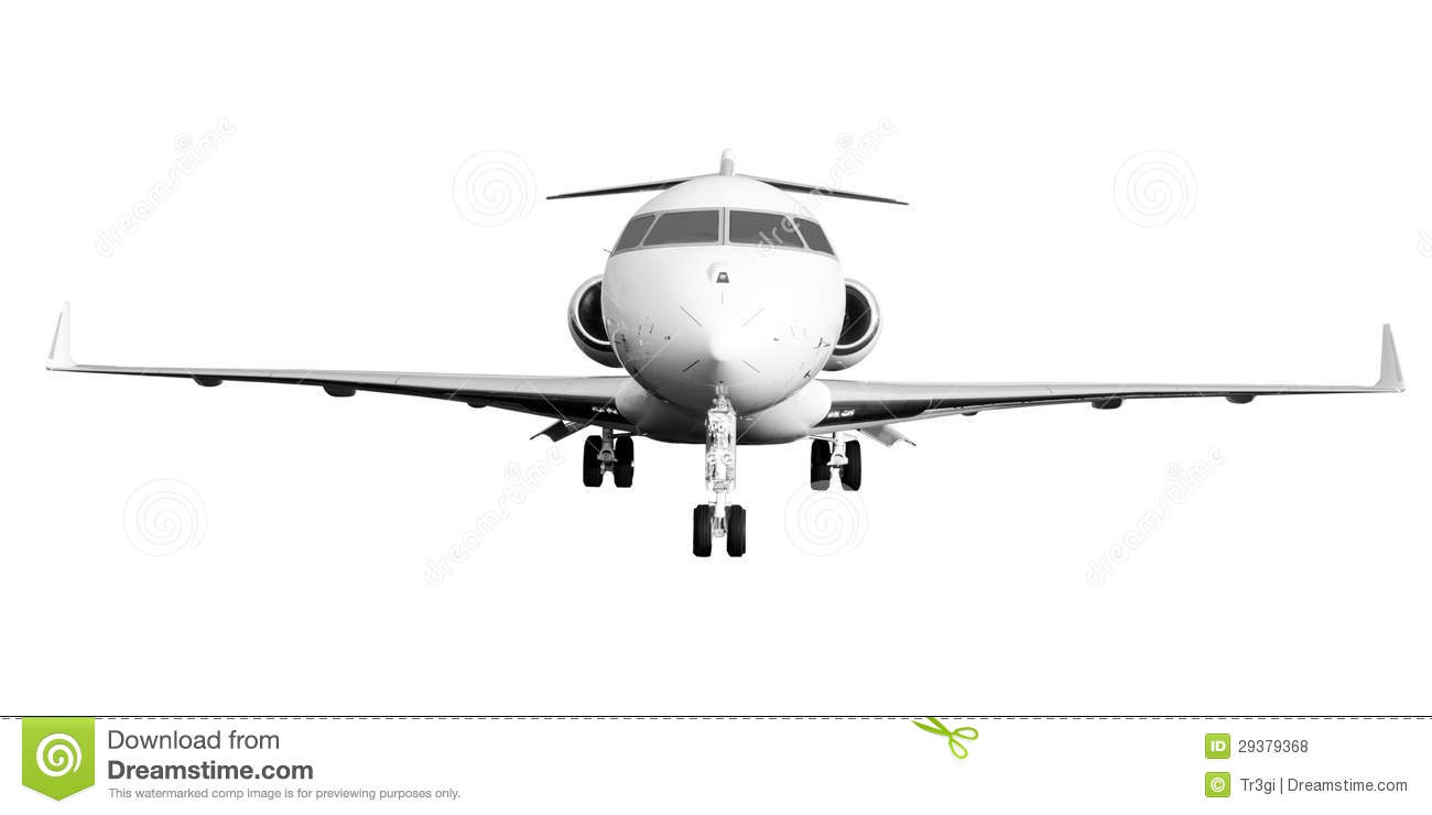 Private Jet Plane Isolated On White Royalty Free Stock Photos   Image