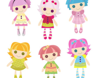 Rag Doll Digital Clipart   Clip Art For Commercial And Personal Use    