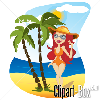 Related Girl On The Beach Cliparts