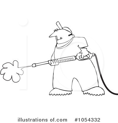 Royalty Free  Rf  Pressure Washer Clipart Illustration  1054332 By