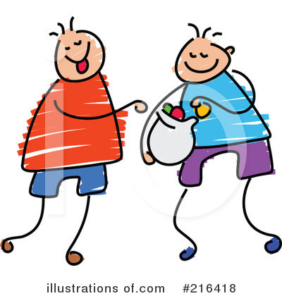 Sharing Toys Clipart