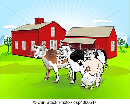 Stock Illustrations Of Farm House Csp4806547   Search Eps Clipart