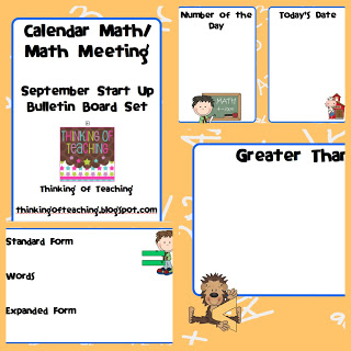 Thinking Of Teaching  Morning Math Meeting  Calendar Time  Mega