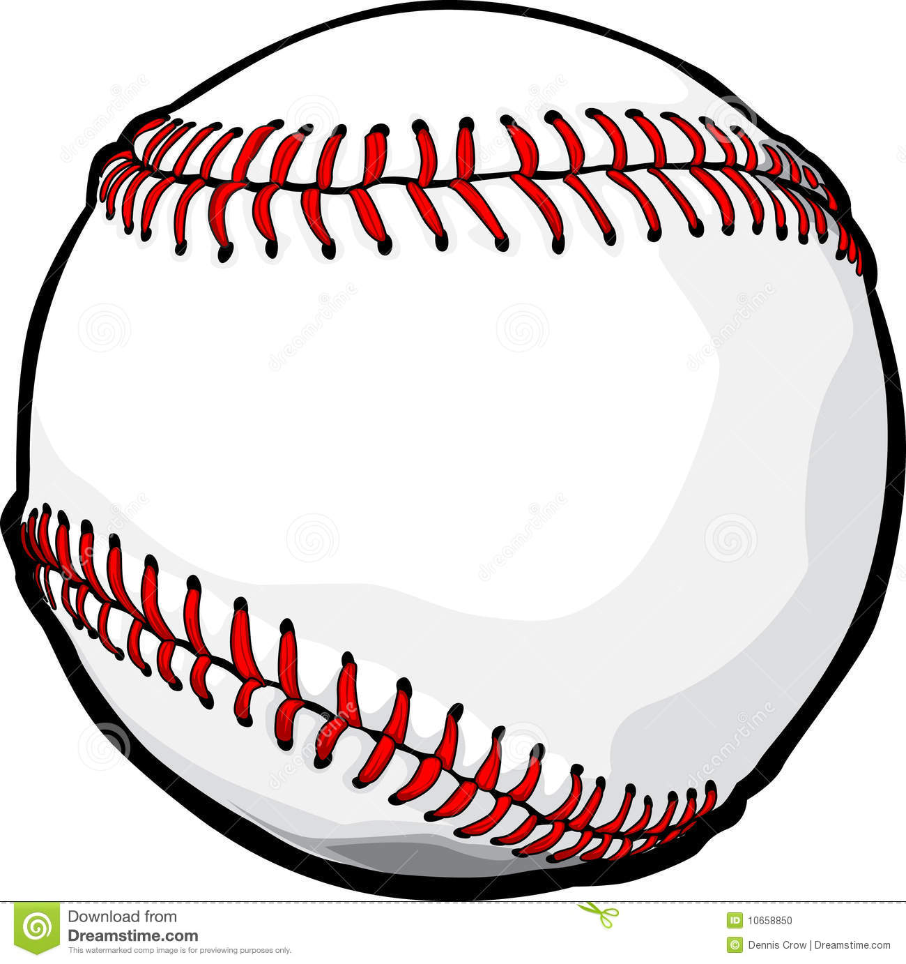 Vector Baseball Ball Image