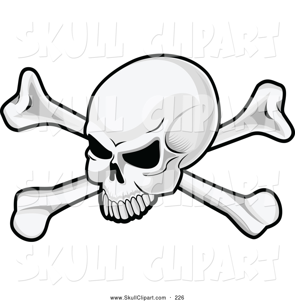 Vector Clip Art Of A Skull And Crossbones Pirate Flag Logo By    