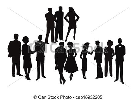 Vector Clipart Of Meeting Monday Morning   Monday Morning Meeting Of