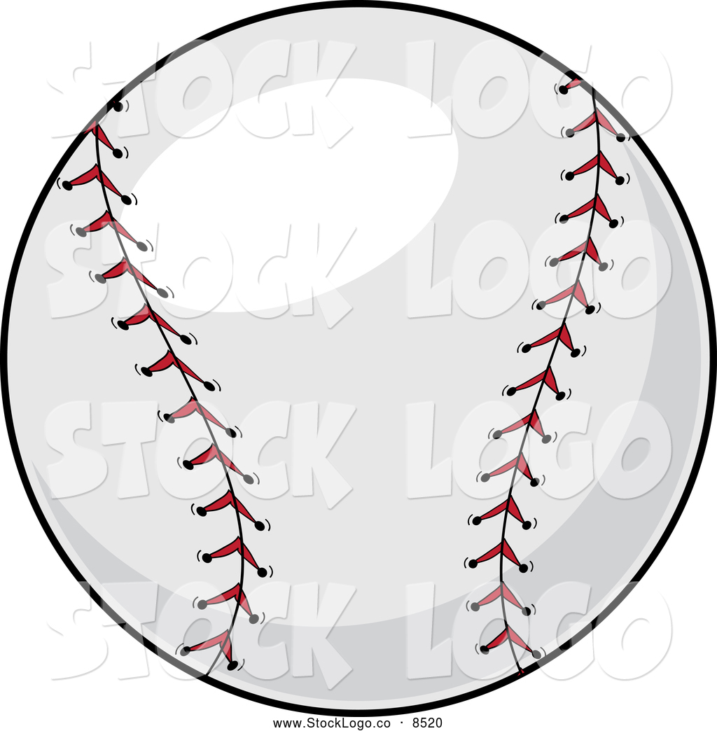 Vector Logo Of A Baseball By Pams Clipart    8520