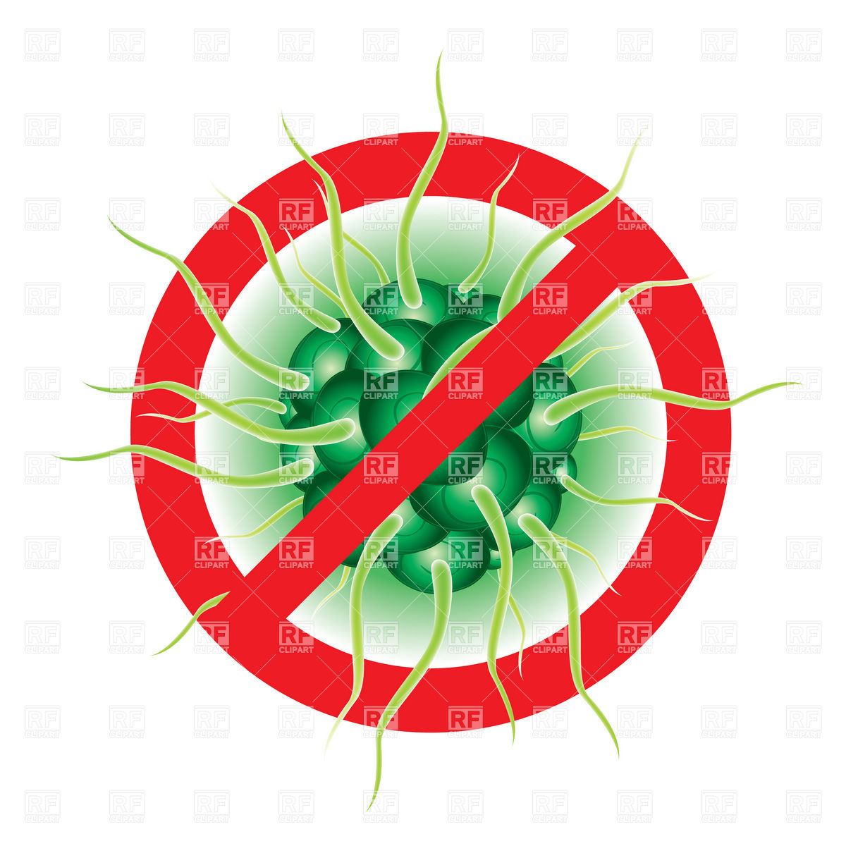 Virus   Restrictive Sign Download Royalty Free Vector Clipart  Eps