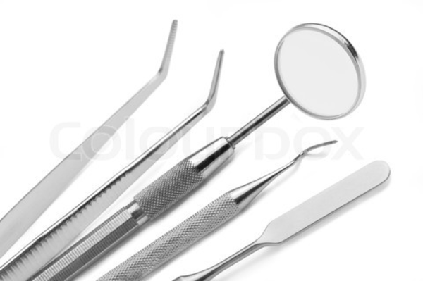 Dental Instruments Clipart Set Of Metal Medical Equipment
