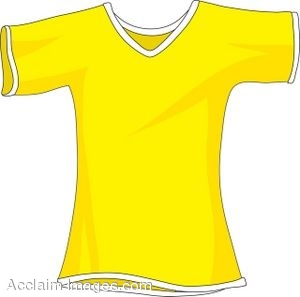 Description  Clip Art Picture Of A Small Yellow T Shirt  Clipart